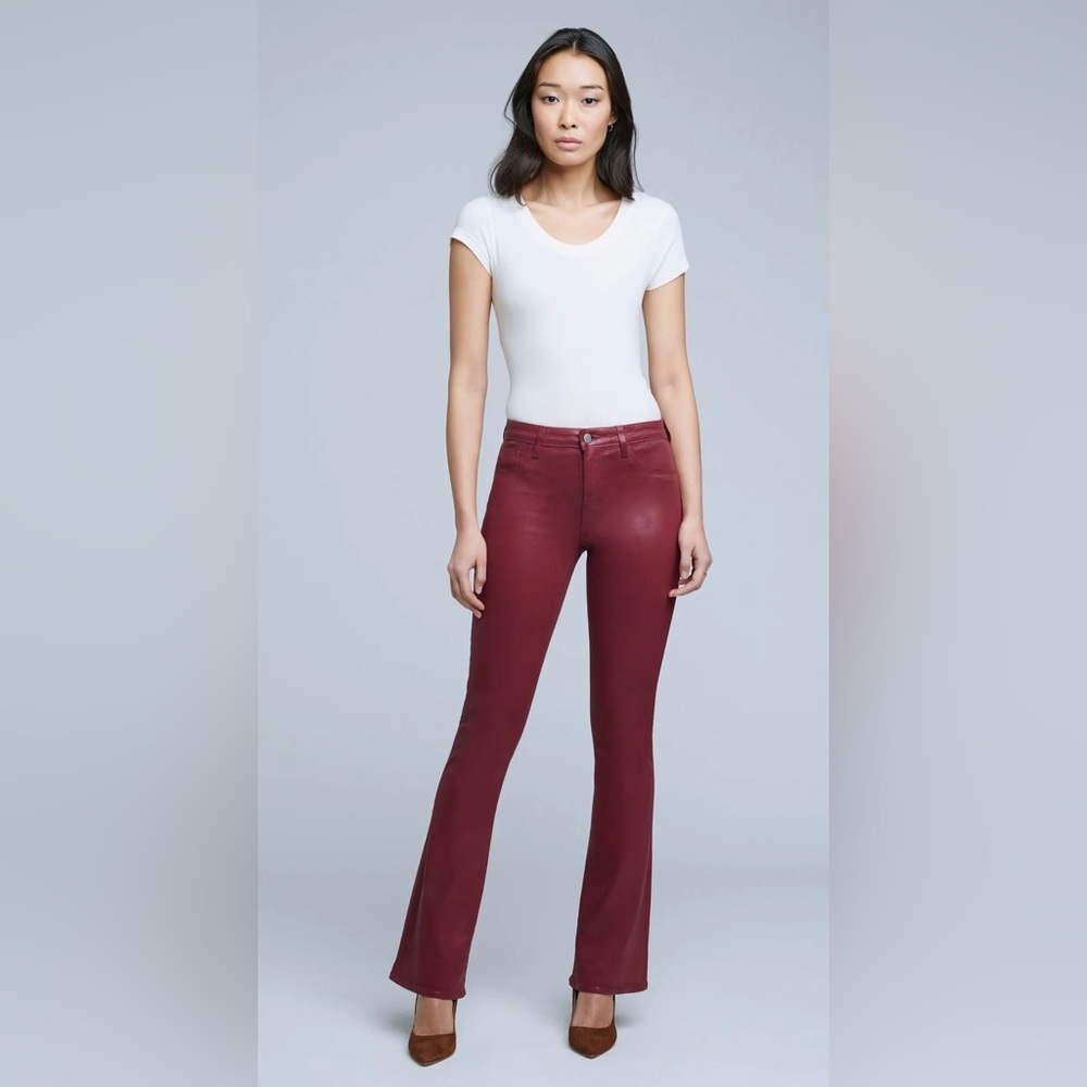 L' AGENCE SELMA BABY BOOT Red jeans Size 31 NWT